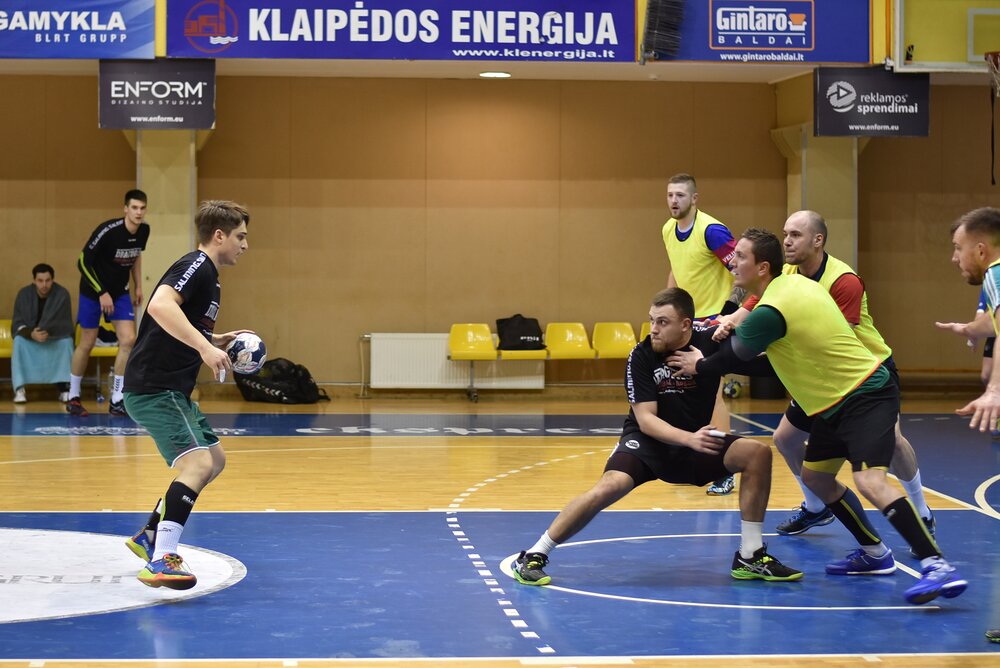 Ruošiantis čempionatams surengta treniruotė su Lietuvos rinktine