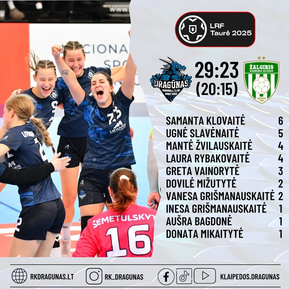 Moterų komanda pirmą kartą istorijoje – LRF taurės finale!